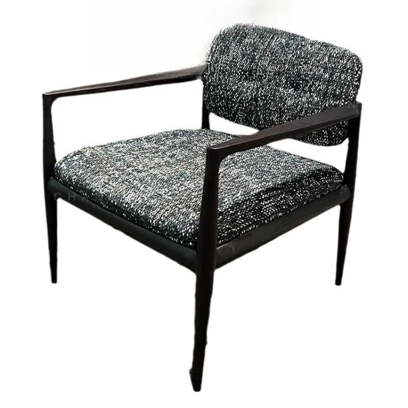

Italian minimalist post-modern minimalist fabric leisure chair single sofa