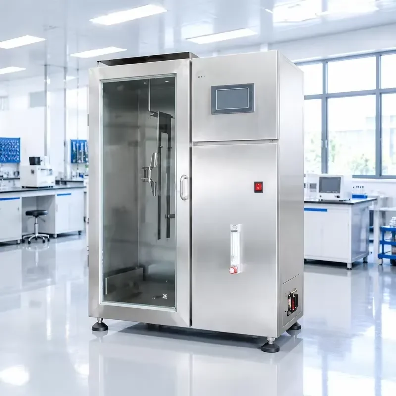 16 CFR 1615 Textile Flame Retardant Tester Vertical Method Fabrics Flammability Test Machine Cloth Fire Retardant Test
