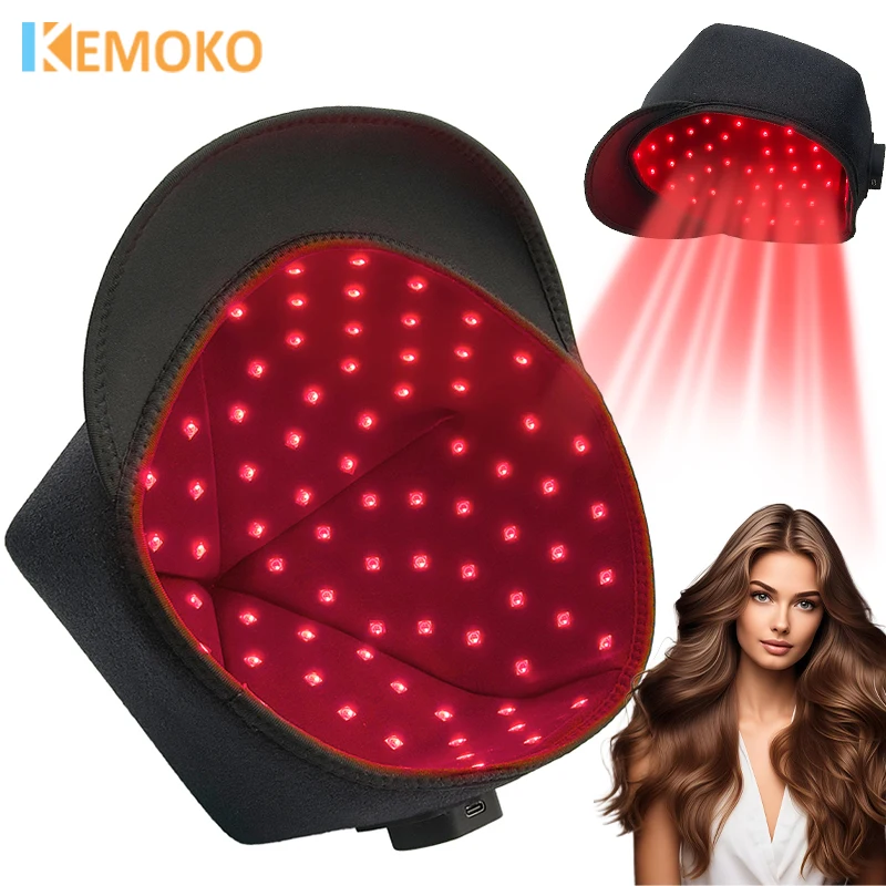 

660 нм 830 нм шапочка для роста волос, устройство для терапии красным светом, шляпа, инфракрасный светодиодный шлем для лечения при беременных потери головы, облегчение кожи головы