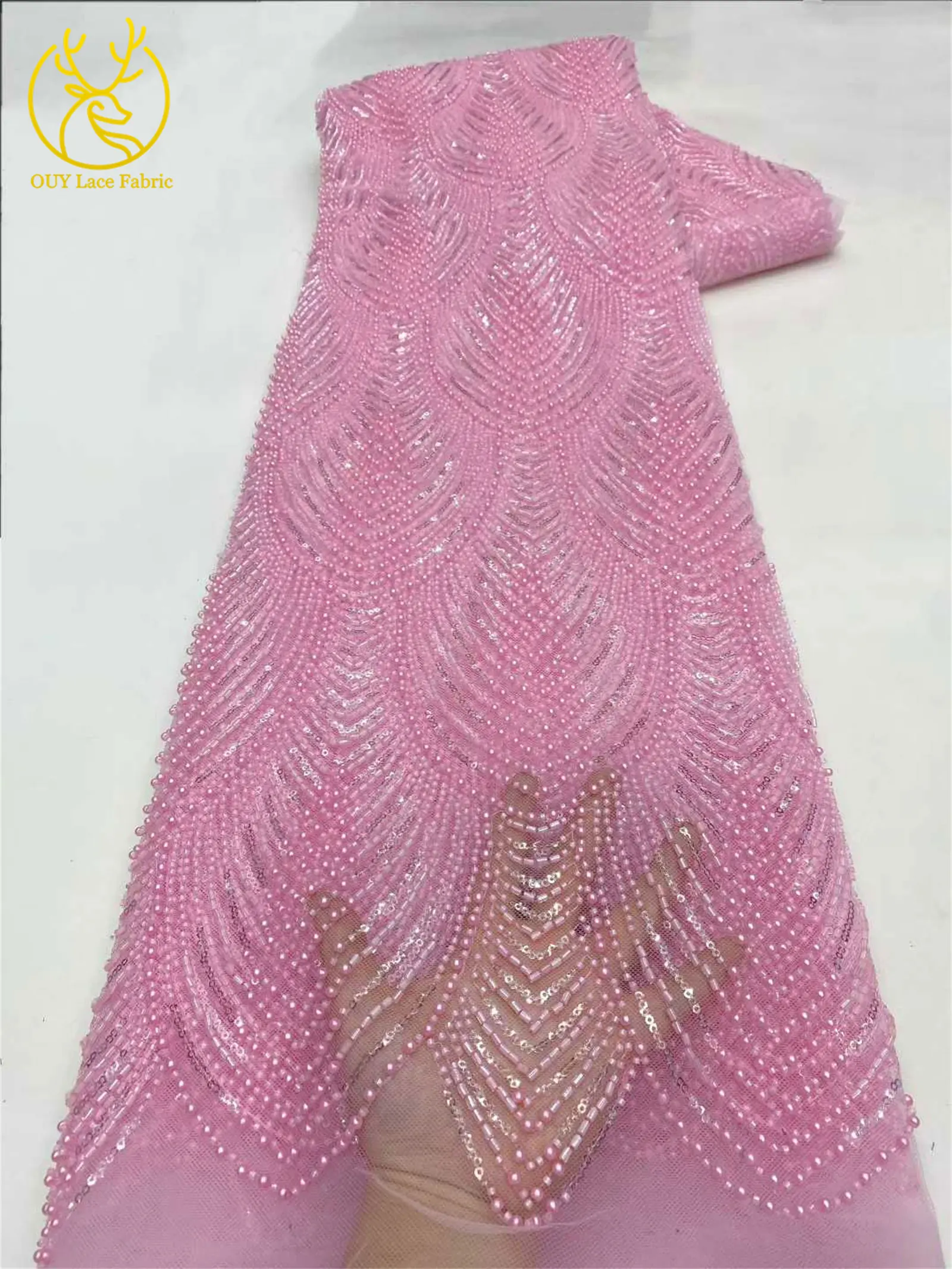 قماش دانتيل مطرز أفريقي أصفر 2026 قماش دانتيل شبكي عالي الجودة نيجيري فرنسي مطرز مثالي لفساتين حفلات الزفاف