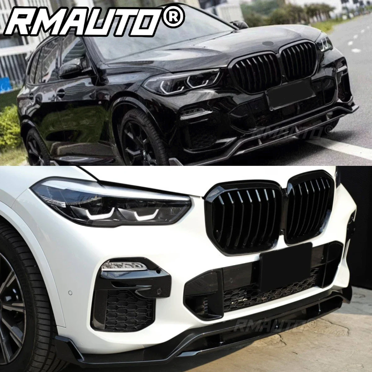 

X5 G05 Lip Carbon Fiber Car Front Bumper Lip Splitter Bumper Guard Protector Body Styling Kit For BMW X5 G05 2019-2022 Body Kit