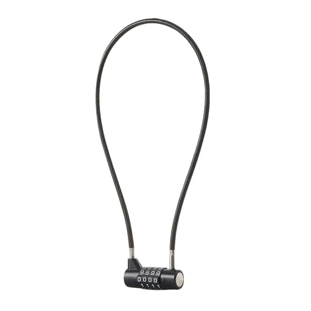 AliExpress NONE Zinc alloy 4 Digit Combination Lock Wire Rope Resettable Dormitory Cabinet Lock Anti-theft Bike Password Padlock