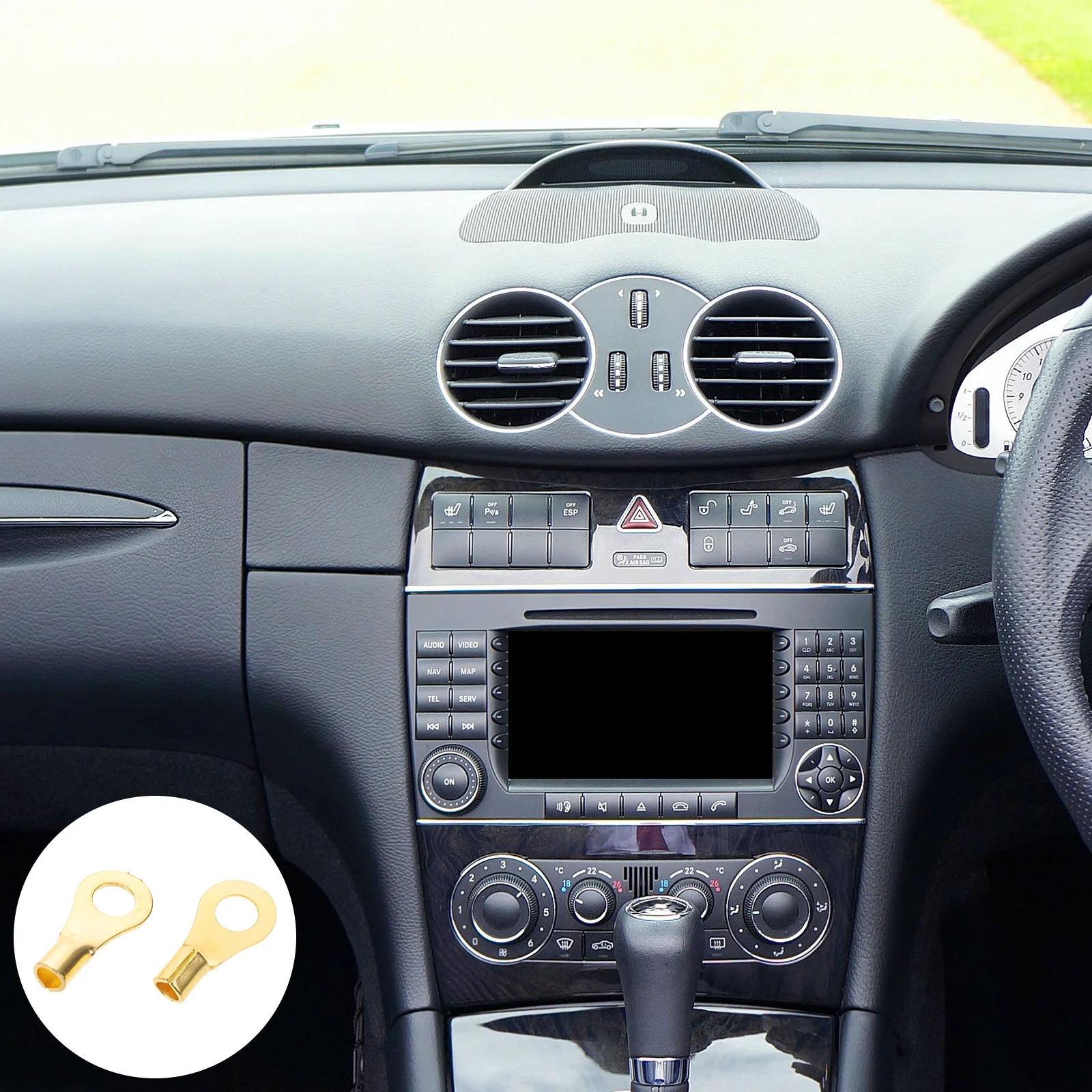 10Pcs Car Audio Wire Terminals Aluminium Copper Easy Install Stable Connection Speaker Wire Connector Electrical Terminal Kit