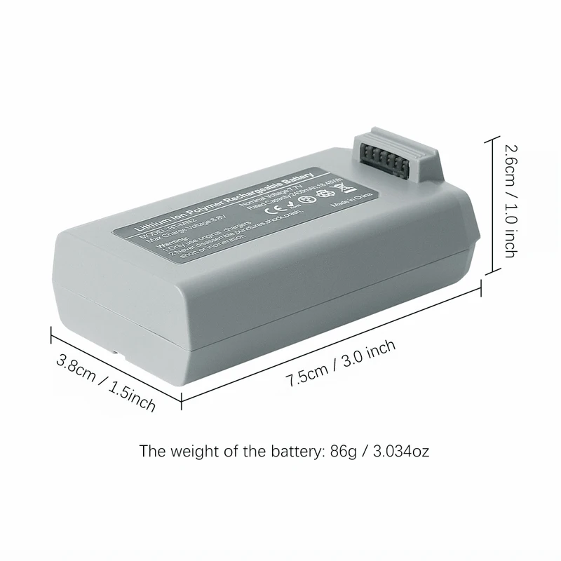 Batería de Vuelo Inteligente para Dron DJI Mini 2 Mini SE, 7,7 V, 2250mAh, LiPo 2 S, 31 minutos de tiempo de vuelo