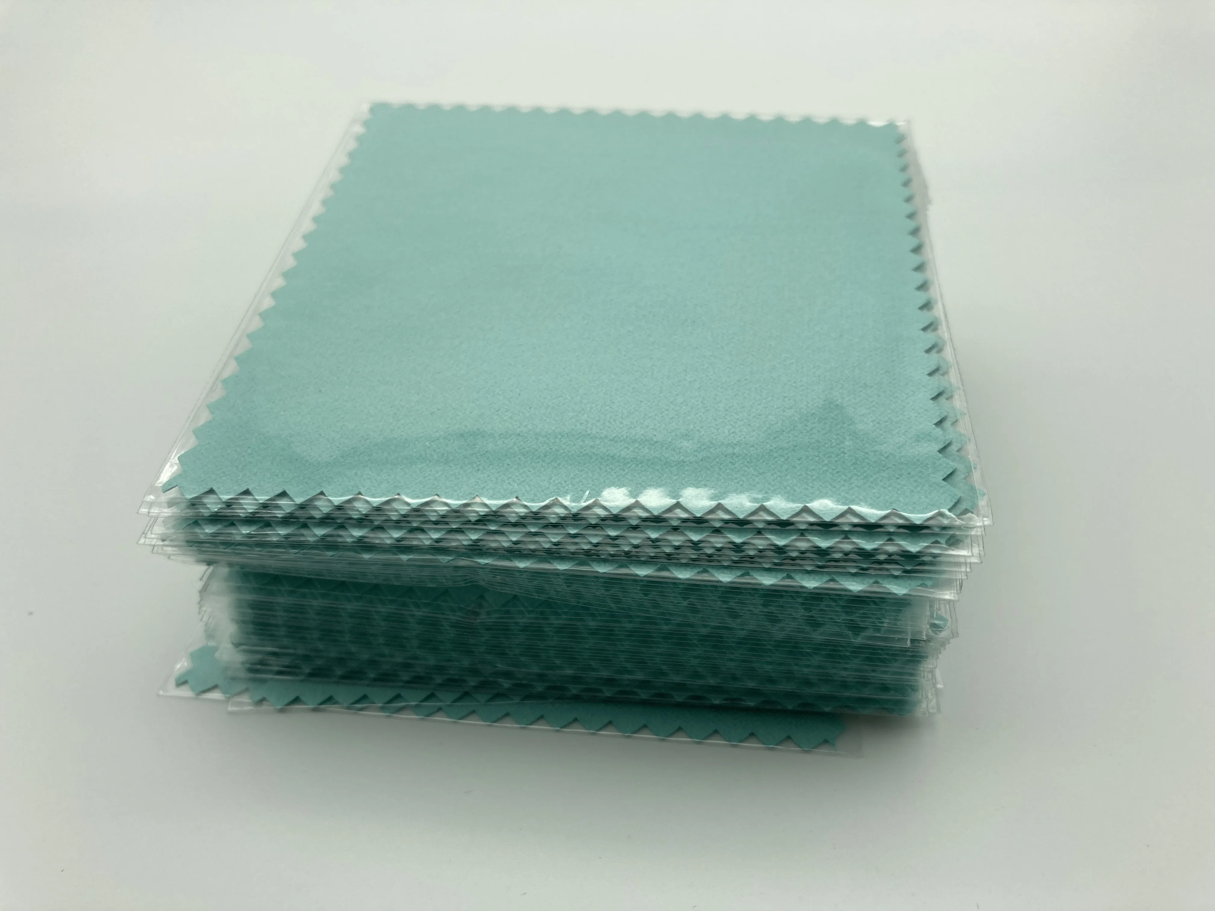 200pcs 8*8cm Silver Jewelry Tool Polishing Cleaning Wiping Cloth Opp Bags Individual Packing Microfiber Suede Fabric