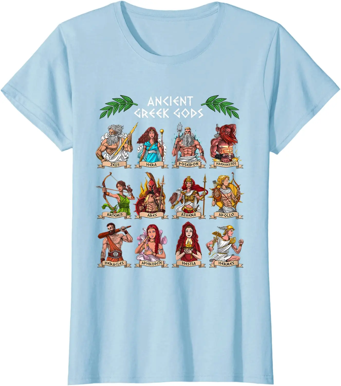 Greek Mythology Gods Ancient Greece Men T-Shirt Short Sleeve Casual 100% Cotton O-Neck Tshirt