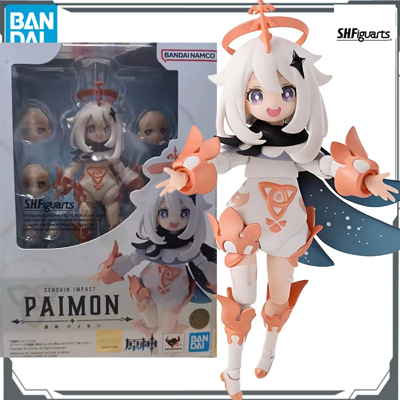 

Bandai Original S.H.Figuarts Genshin Impact Paimon 95mm Anime Action Figure Assembly Model Toys Model Gifts for Boys