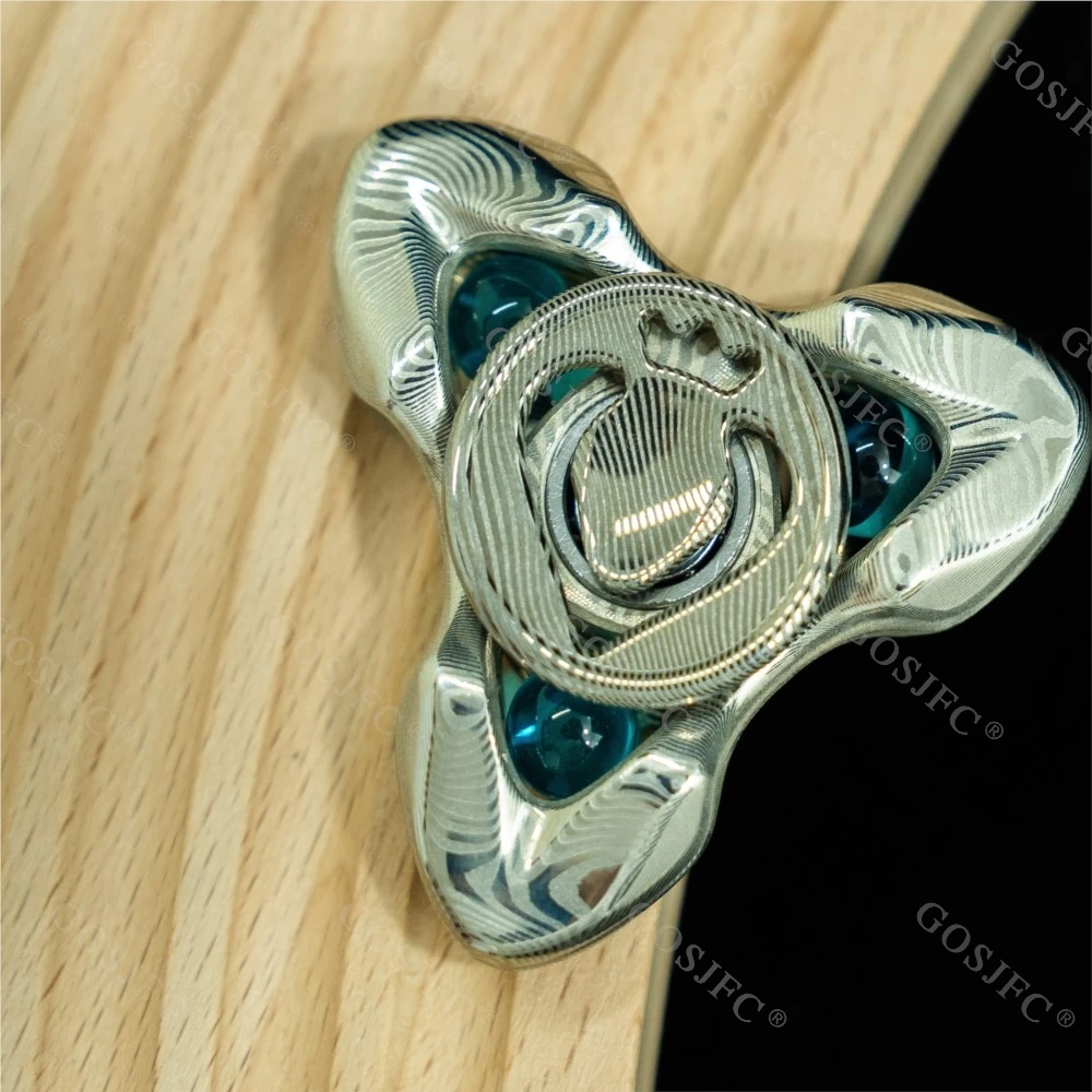 Apophis Gyro Fidget Spinner Metal Cobre Juguete para aliviar el estrés Fidget Juguetes para adultos Juguetes de ansiedad