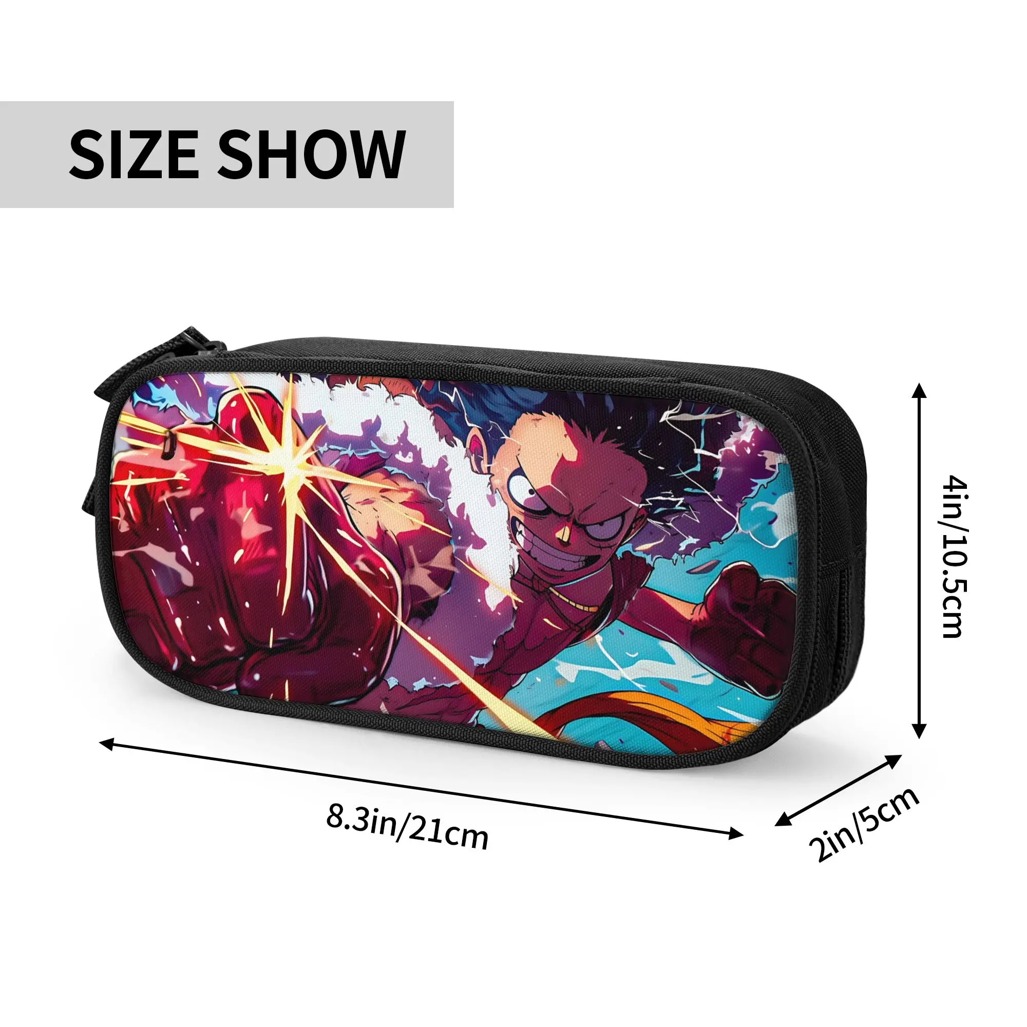 Custom Anime One piece Theme Large Capacity Bags for Child  Handheld Study Bag for Boys Gilrs Kids