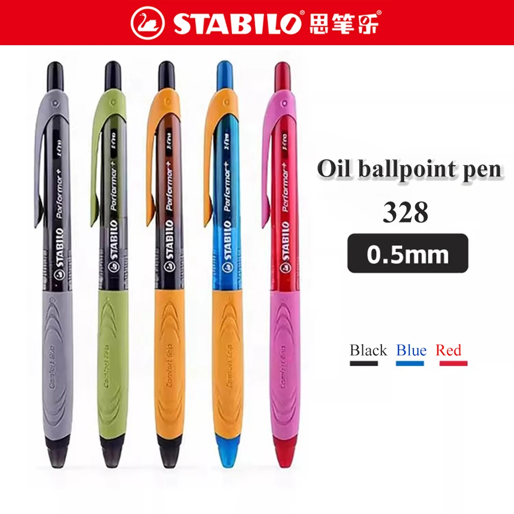 

German Stabilo Oily Ballpoint Pens 328 Oil Pen Creative Cute Quick Drying Smooth 0.5mm Multi Color School Office Stationery
