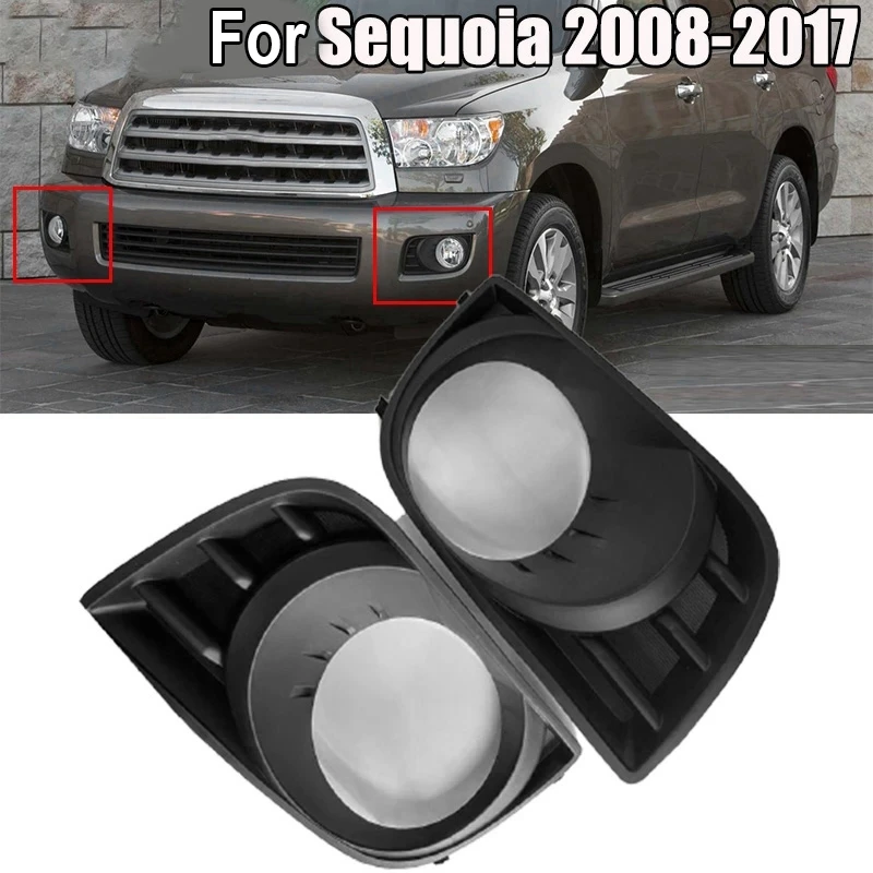 1Pair For Toyota Sequoia Fog Light Cover 2008-2017 Part Number:814820C021 814810C021