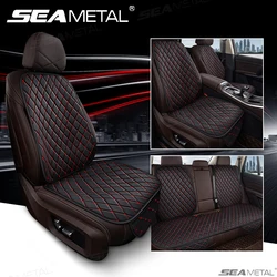 SEAMETAL Pu Leather Car Seat Covers Anti-Slip Breathable Front Rear Seat Protector Cushion Four Seasons Universal Seat Cover Mat
