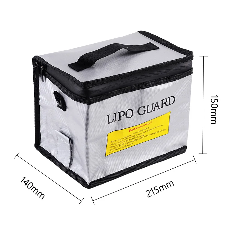 Fireproof Explosionproof Bag Lipo Battery Safe Bag 215*145*165mm RC Lipo Battery Guard Safe Portable Storage Handbag