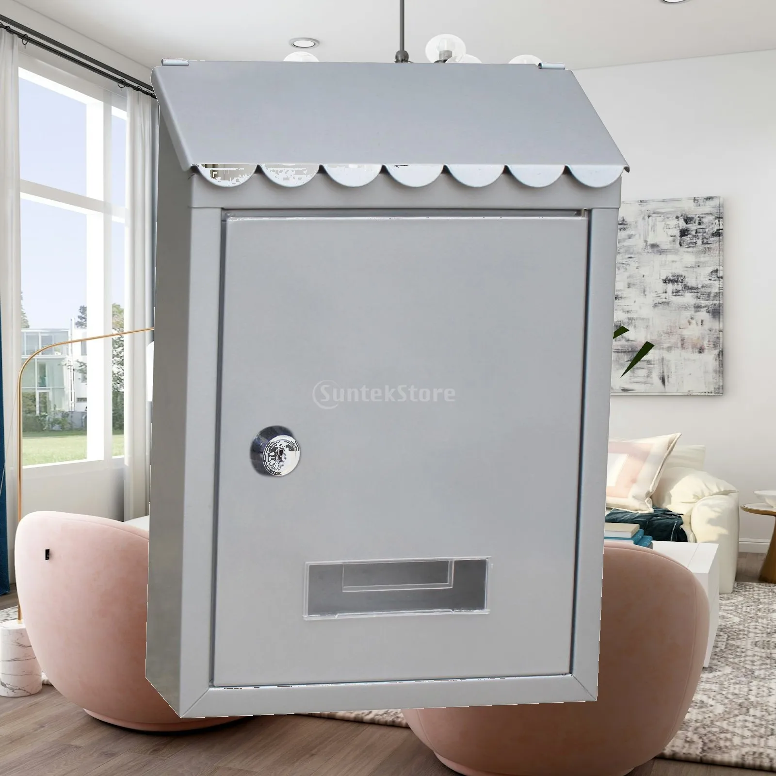 Mailbox Post Mail Box Decorative Box Storage Install Screws