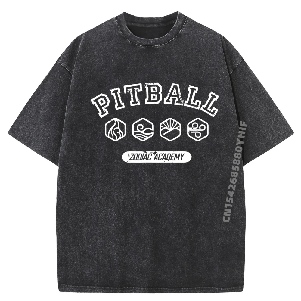 لانس أوريون بيتبول وجهين أكاديمية زودياك داريوس أكروكس Camisetas الجرافيك تي شيرت رجالي موضة غسلها تي شيرت رسالة