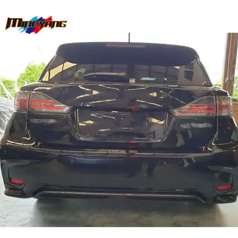 تعديل PP البلاستيك المصد الأمامي المصد الخلفي للسيارة طقم الجسم لكزس CT200 CT200H 2011-2017 الترقية إلى 2020 #6