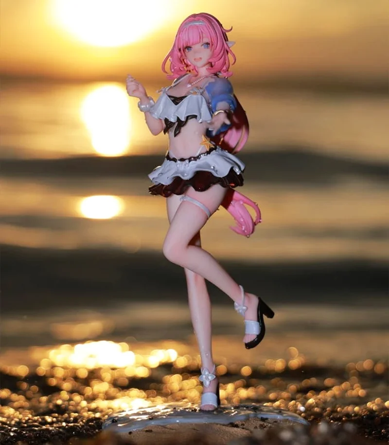 Auf Lager Original Honkai Impact 3 Elysia 1/8 Anime Spiel Figur Sommer Rhapsody Modell Sammeln Spielzeug Ornament Mädchen Geschenke