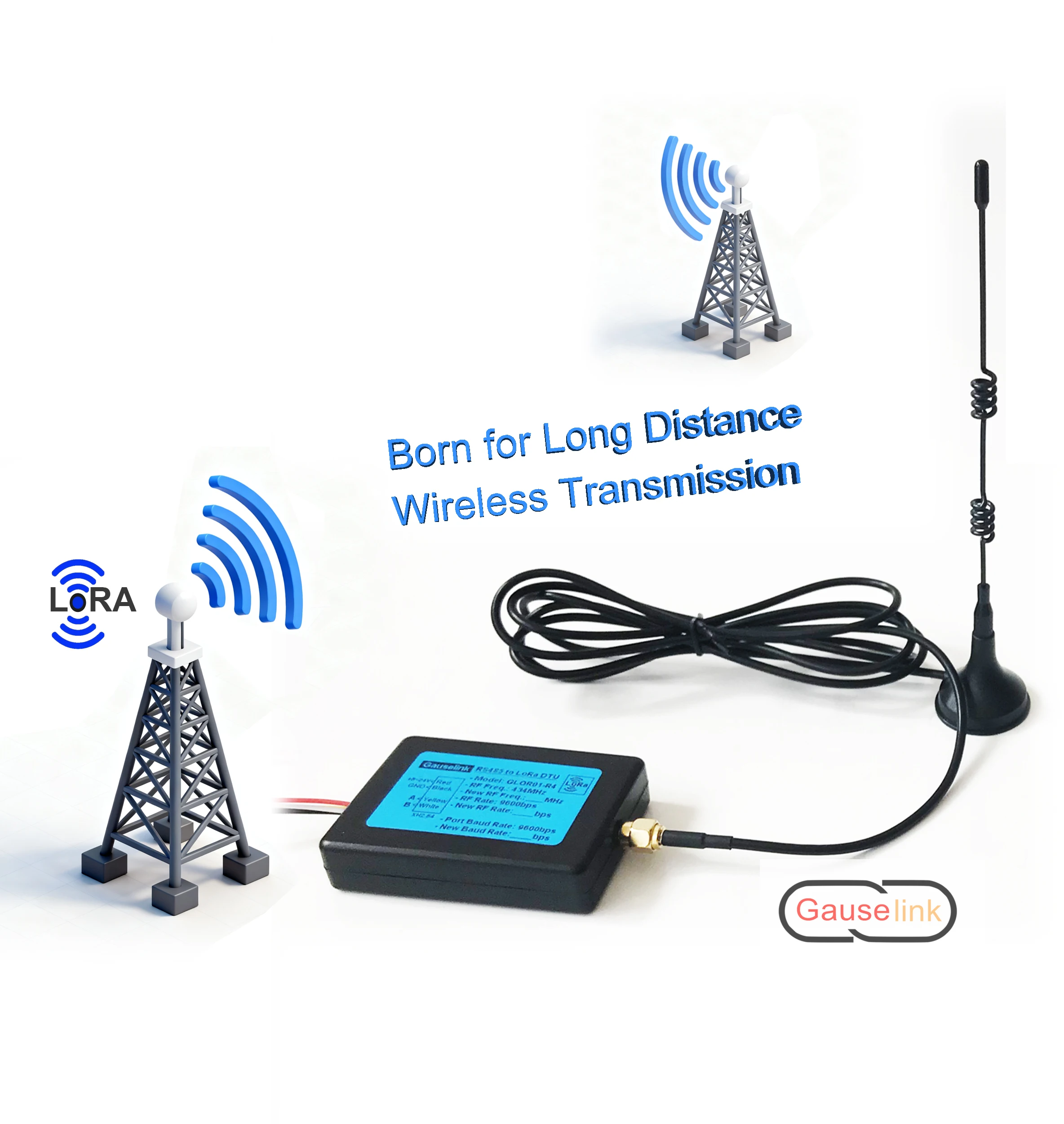 LoRa طويلة المدى RF عن بعد نقل البيانات اللاسلكية جهاز ريسيفر استقبال وإرسال محطة بوابة DTU ل RS485 TTL UART IoT 434MHz 3 كجم