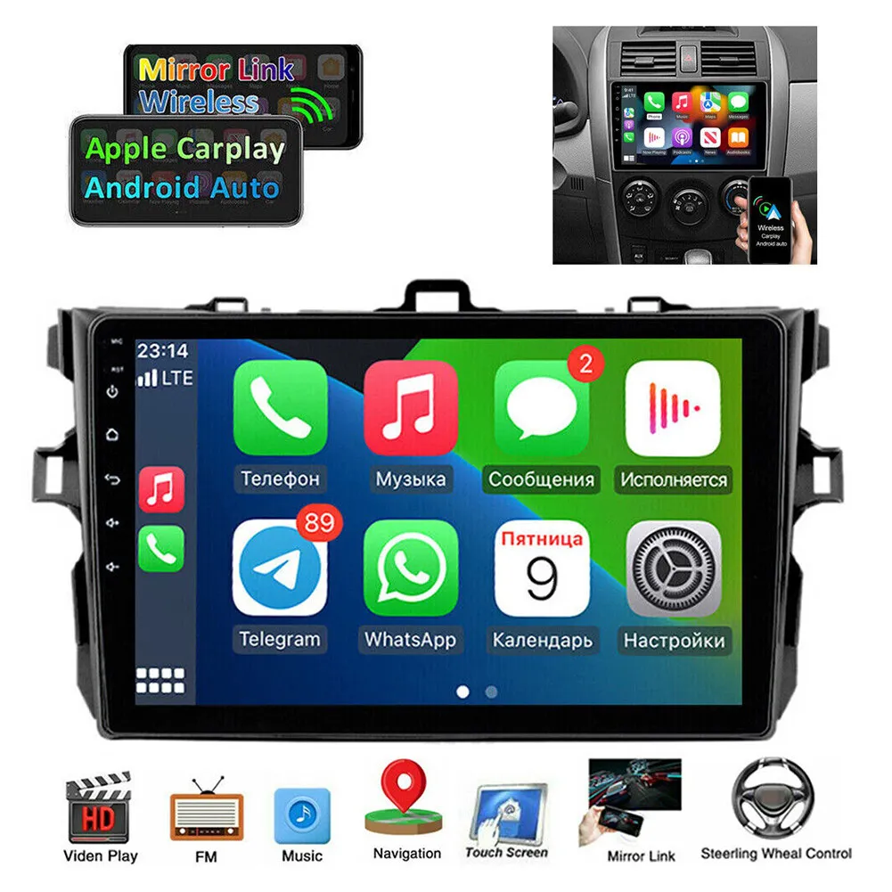 

Car Stereo Radio For Toyota Corolla 2009-2013 Android 13 GPS Car Navigation 9 inch Carplay Android Auto 2+32G Multimedia Player