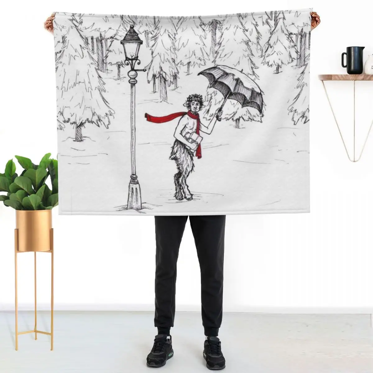 

The Lion, The Witch, and the Wardrobe, Chronicles of Narnia Mr. Tumnus Throw Blanket