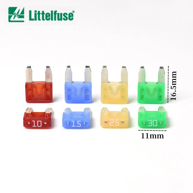 

LittelFuse 0297 Car Blade Fuse for Automotive Application, Mini Fuse 2A 3A 4A 5A 7.5A 10A 15A 20A 25A 30A Auto Fuse