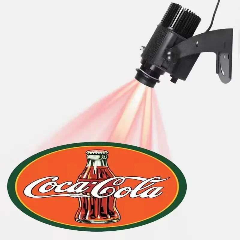 Custom Pattern Logo Gobo Projector Advertising Light LED Sign Wall Projection Lamp Outdoor Waterproof IP65 HD