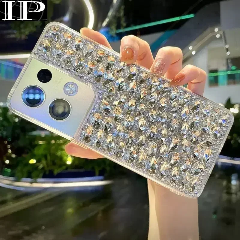 Luxury New Gemstone Inlaid Rhinestone Protective Phone Case for Iphone 15Pro 14Plus 13 Pro 12 Mini 11Pro MAX XSMAX XR 7 8 PLUS