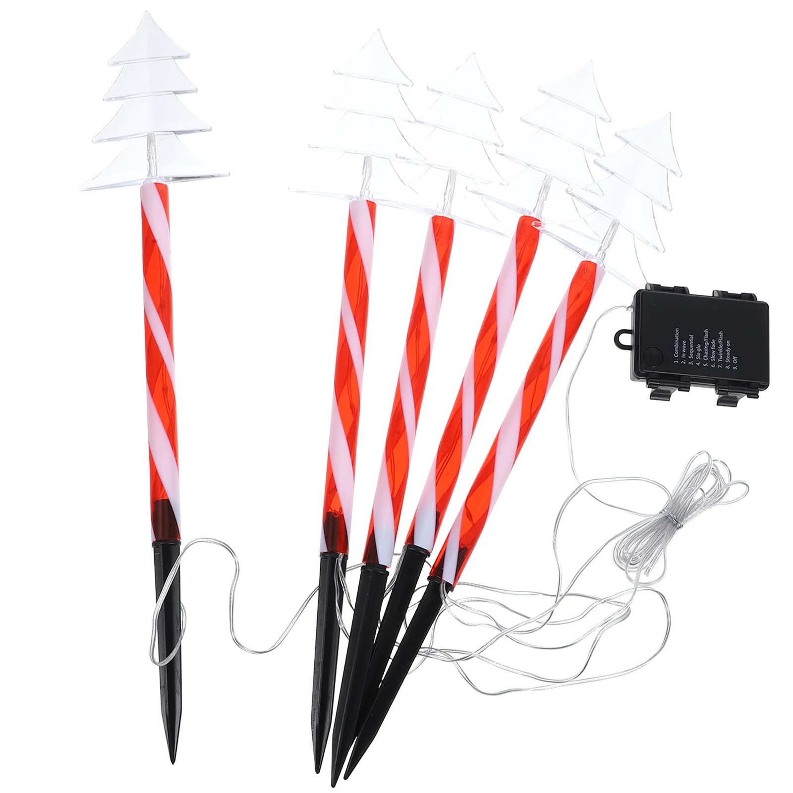 

1Set LED Christmas Garden Stake Light Rainproof Outdoor Pathway Lamp Holiday Yard Decoration Festive Illuminated Display