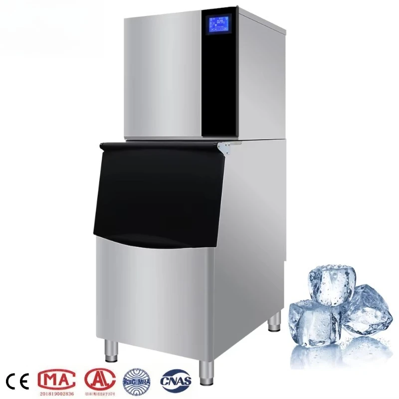 

Commercial 200kg 300kg 500kg 1000kg 1ton Ice Cubes Machine Business-Grade Ice Maker with Ice Block Shape