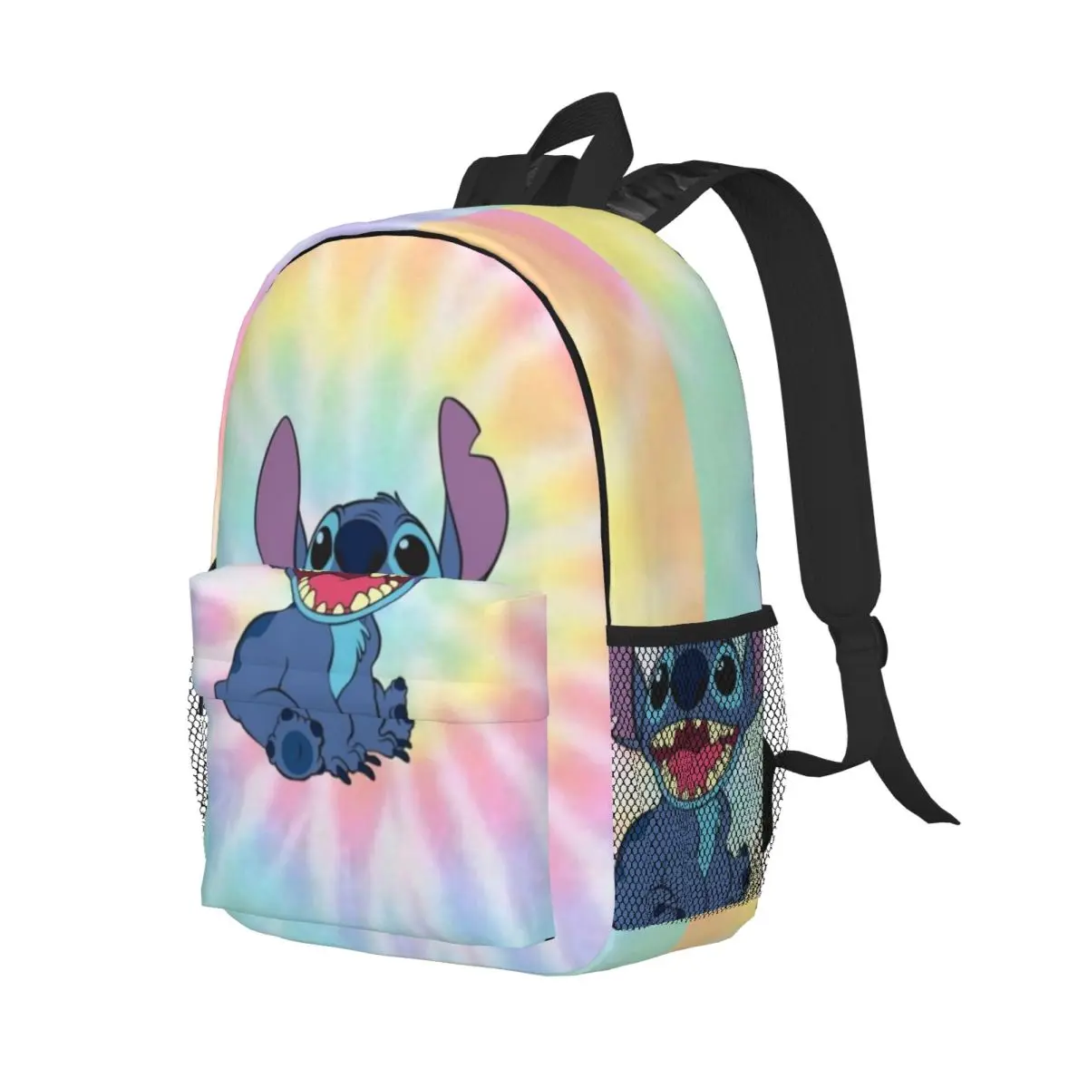 Disney Stitch Compact 15-Inch Backpack - Stylish Lightweight Bag Perfect for Students and Commuters