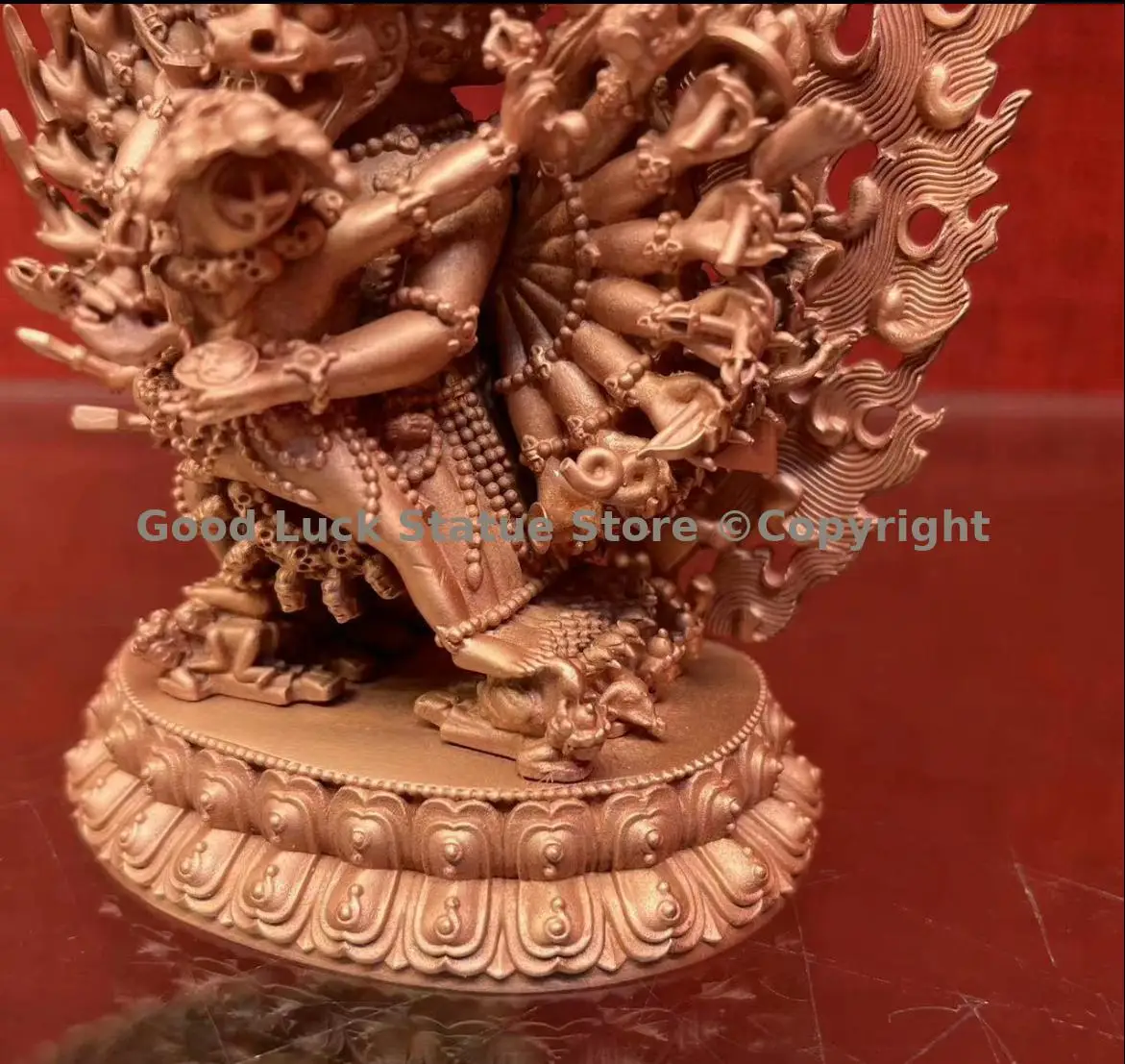 الجملة لوازم البوذية رائعة النحاس نحت يامانتاكا البوذية تمثال التبت البوذية التانترا النحت ديكور طرد الشياطين