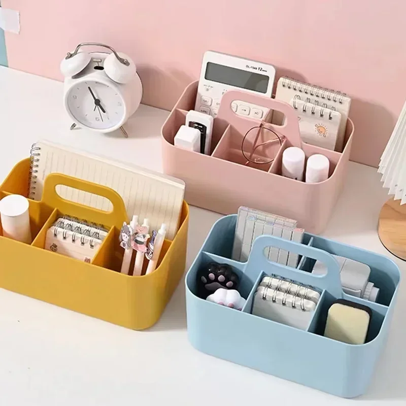 Hot Desktop Organizer Box Can Be Superimposed Cosmetics Division Multi-functional Storage Box Bedroom Table Portable Storage Box