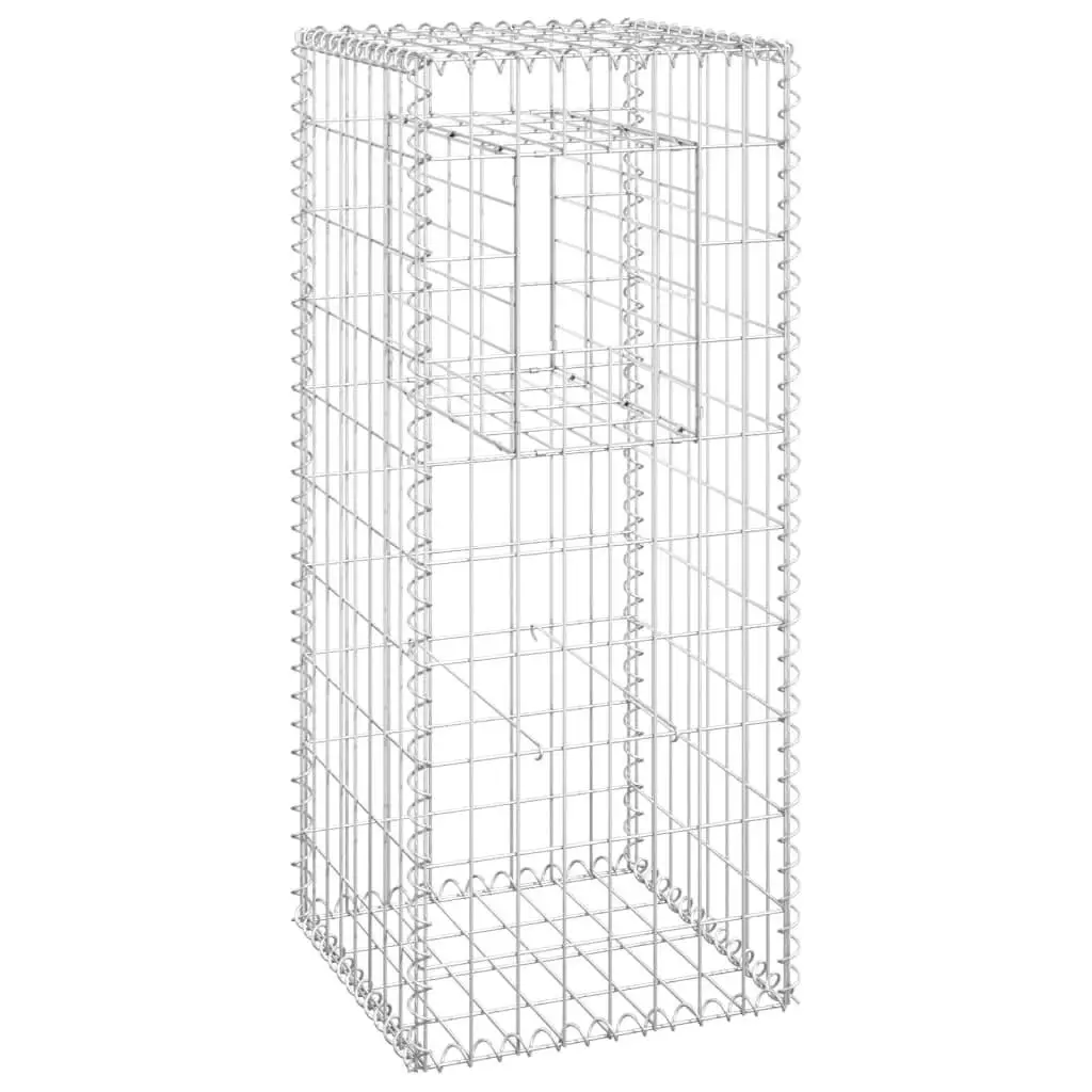 15.7x15.7x39.4 Iron Gabion Basket for Garden & Landscape Design, Durable Wire Container