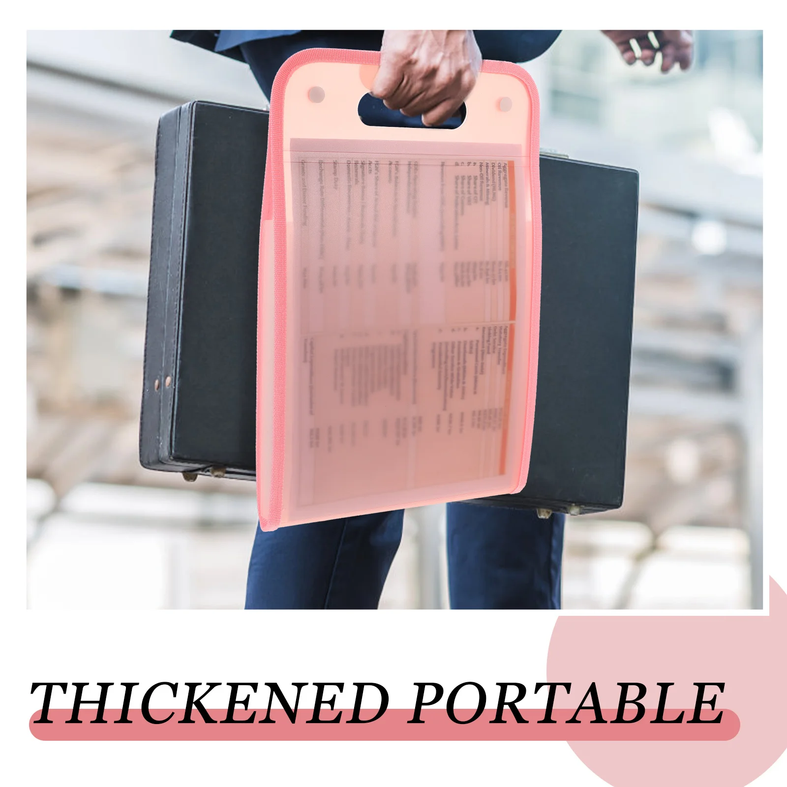 

A4 Expandable File Folder Large Capacity Receipt Organizer Portable Document Holder For Office School Home Bills Folder
