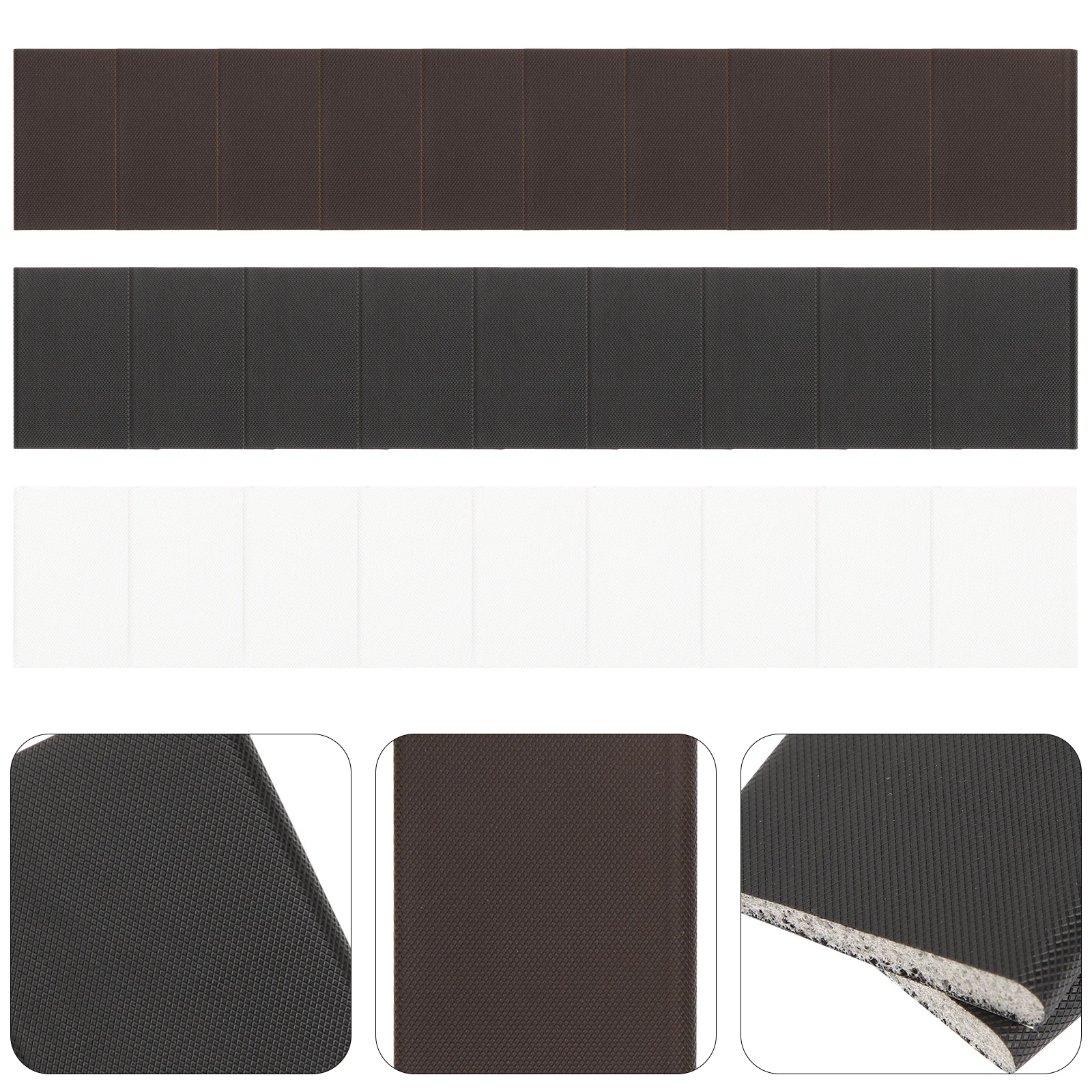 

30Pcs Self Adhesive Door Weather Stripping Seals Soundproof Dustproof Windproof PU Material Exterior Door Frame Seal