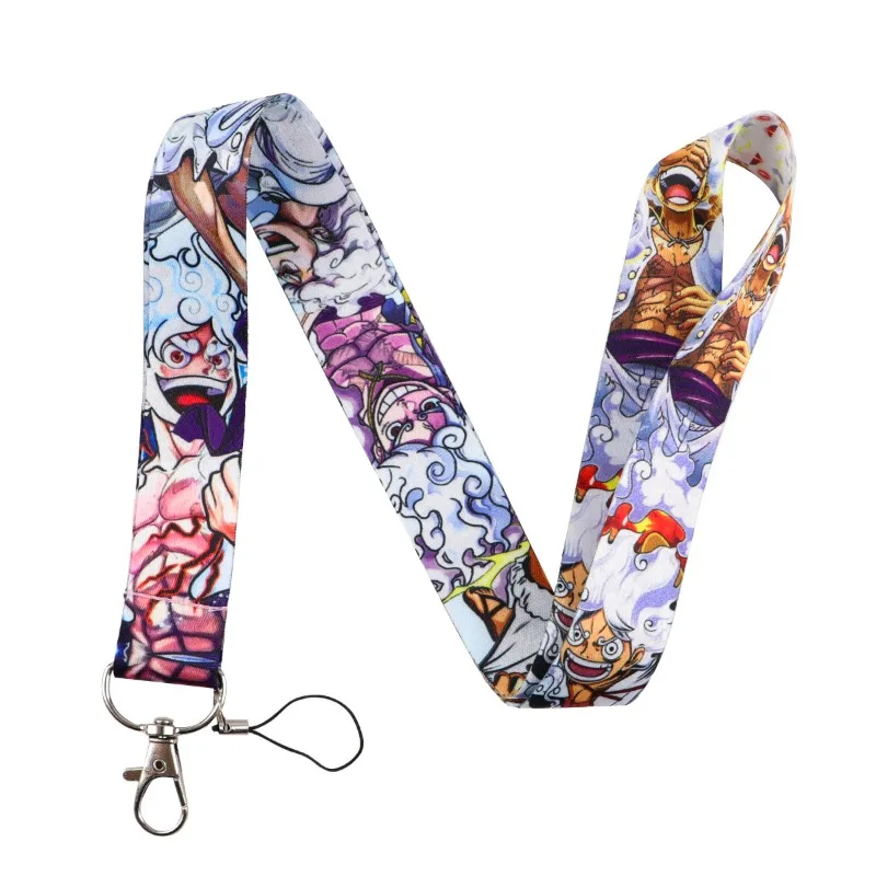 One Piece Anime-Charakter Nika Luffy Zoro Cartoon Handyband Kreatives Anti-Verlust Langes Schlüsselband Zubehör Lanyard Geschenk – Detail 2