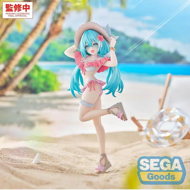 オリジナルセガ-ルミナスタ-初音ミク-南国バージョン-アクションフィギュア-21cm-アニメ-pvc-モデル-オーナメント-かわいい人形-コレクタブルギフト
