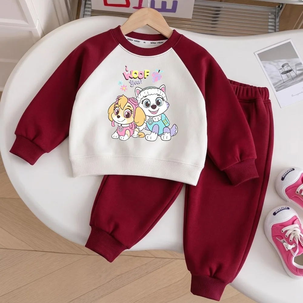 Autumn Boys and Girls Casual Sweatshirt Sets Kids O Neck Hoodies and Long Pant Two Piece Suit Child Fashion Tracksuit Pullover