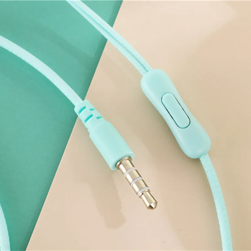 In-ear Earphone Headphone Headset Stereo Earbuds With Mic 3.5mm  Jack Wired For Iphone Samsung Huawei Xiaomi Redmi Phones