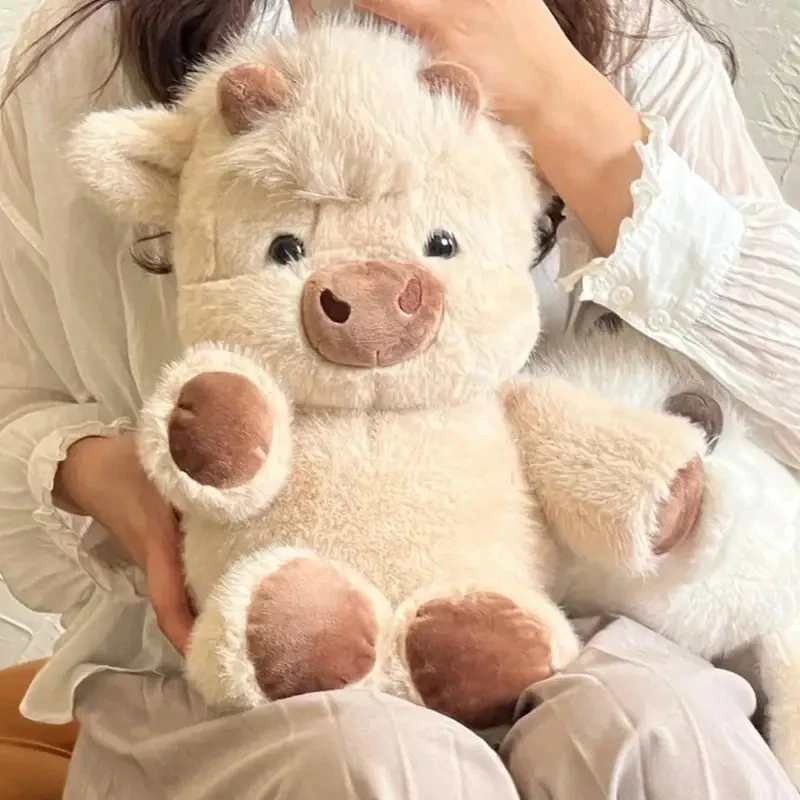 Brinquedo de Pelúcia de Porco Macio e Fofo, Almofada Criativa de Porco Animado, Presente de Pelúcia de Porco Corredor de 17,7 polegadas