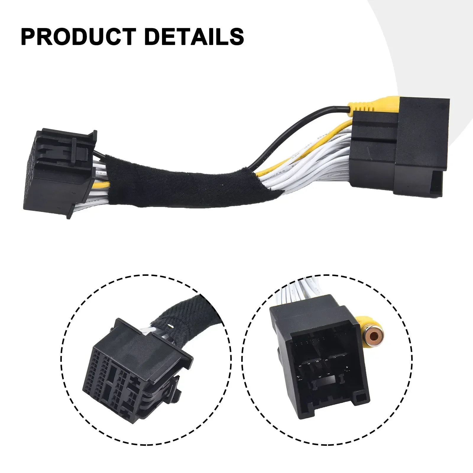 Car Reverse Camera Harness Adaptor For Ford For Ecosport For Fiesta For Focus For Galaxy For Kuga 3rd Gen For Mondeo Accessories