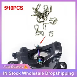 5/10pcs Bike Disc Brake Pad Fixing Screw Caliper Spring Clips Split Pin Lock Pin For Shimano XT SLX XTR Bicycle Accessories