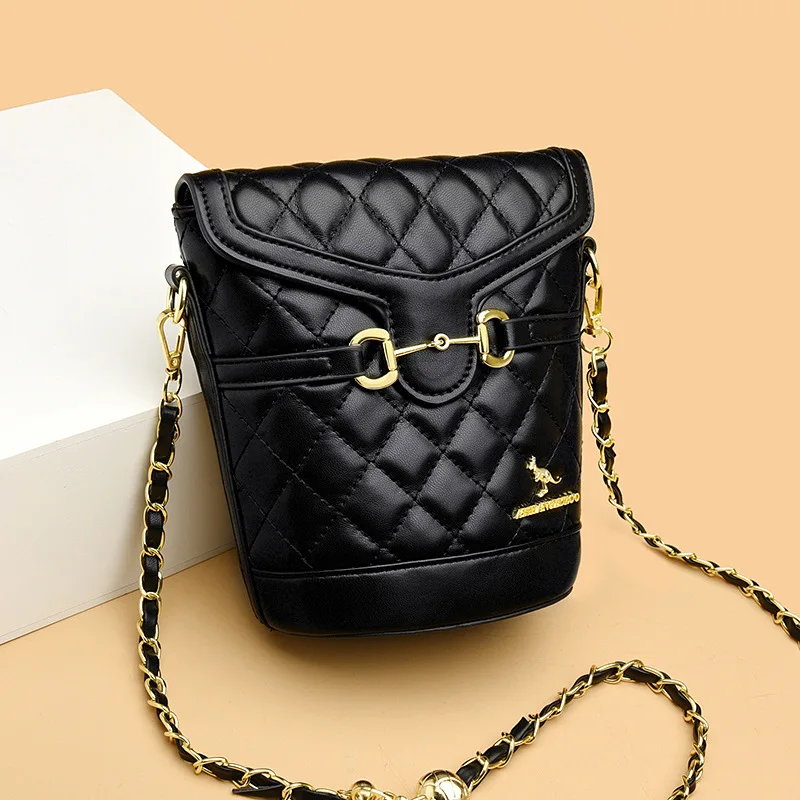 

Women's Luxury Stylish Quilted Chain Crossbody - High-End Designer Phone Bag