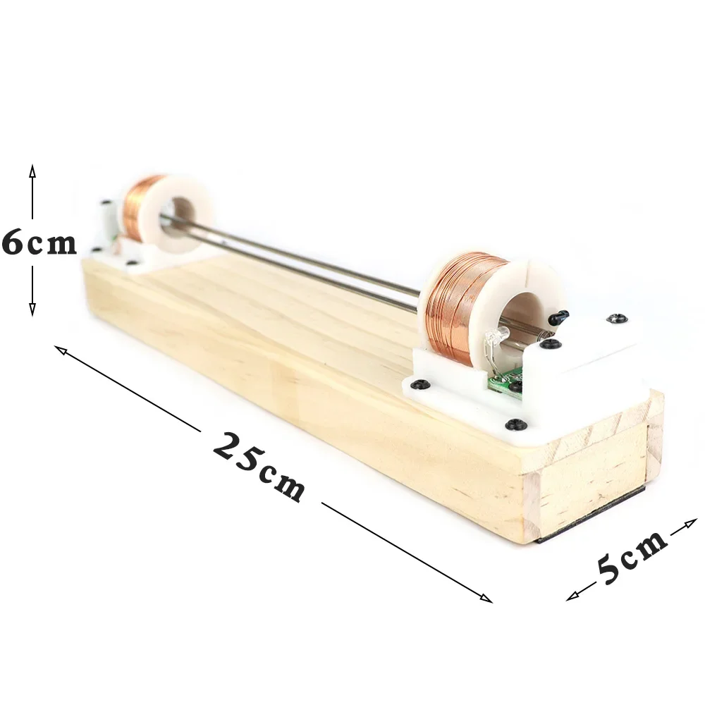 DCSY008 Fai da te piccola palla di ferro modello di movimento alternativo elettromagnetico bobina modello di esperimento fisico a induzione di campo magnetico