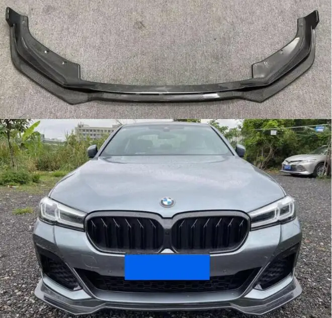 

3D Style For BMW G30 G38 525 530 5 Series M Sport 2021 2022 2023 Real Forged Carbon Fiber Car Front Bumper Splitters Lip Spoiler
