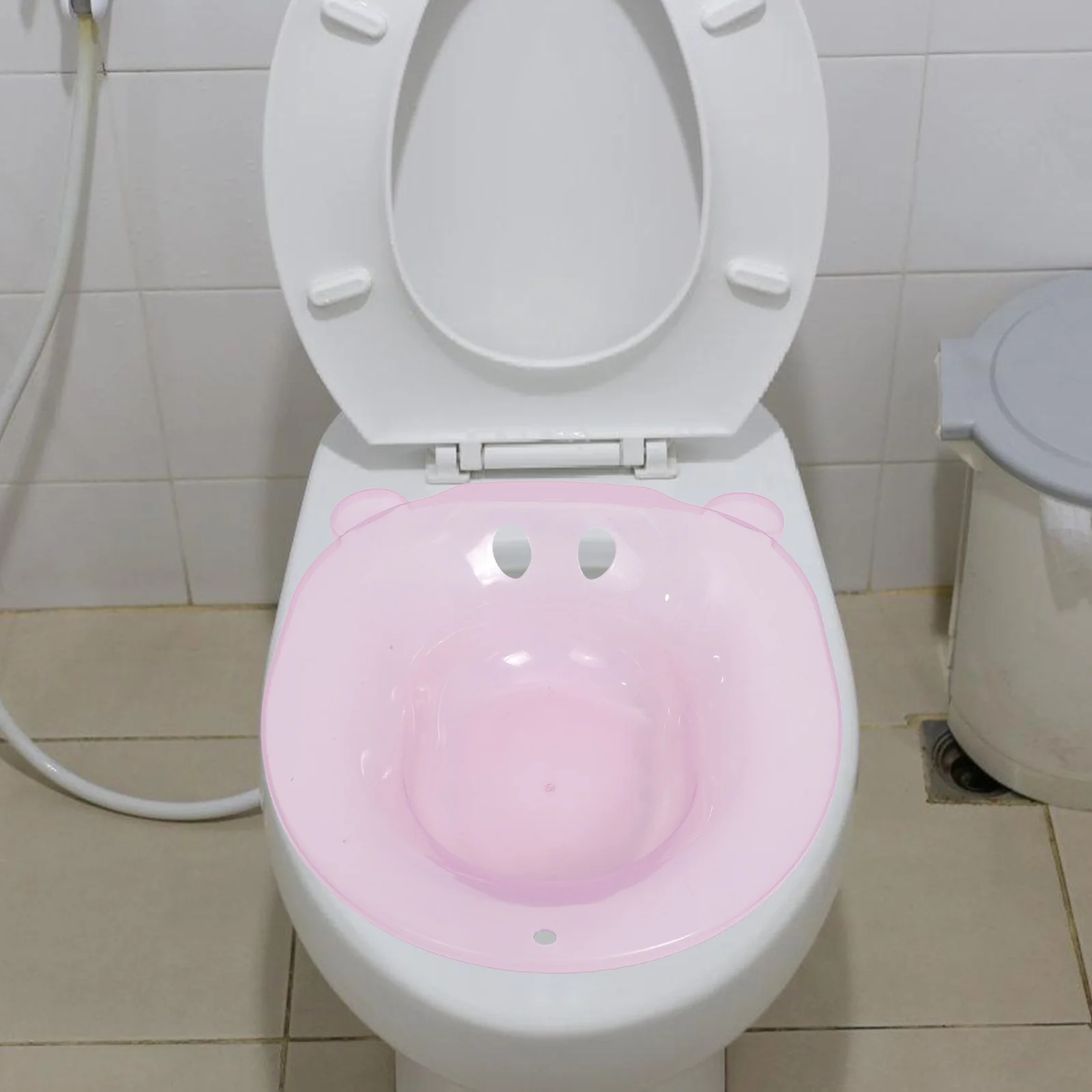 

Thickened Plastic Sitz Bath Basin Large Space for Toilet Sitting Postpartum Hemorrhoids Women Care Sitz Bath Care Basin