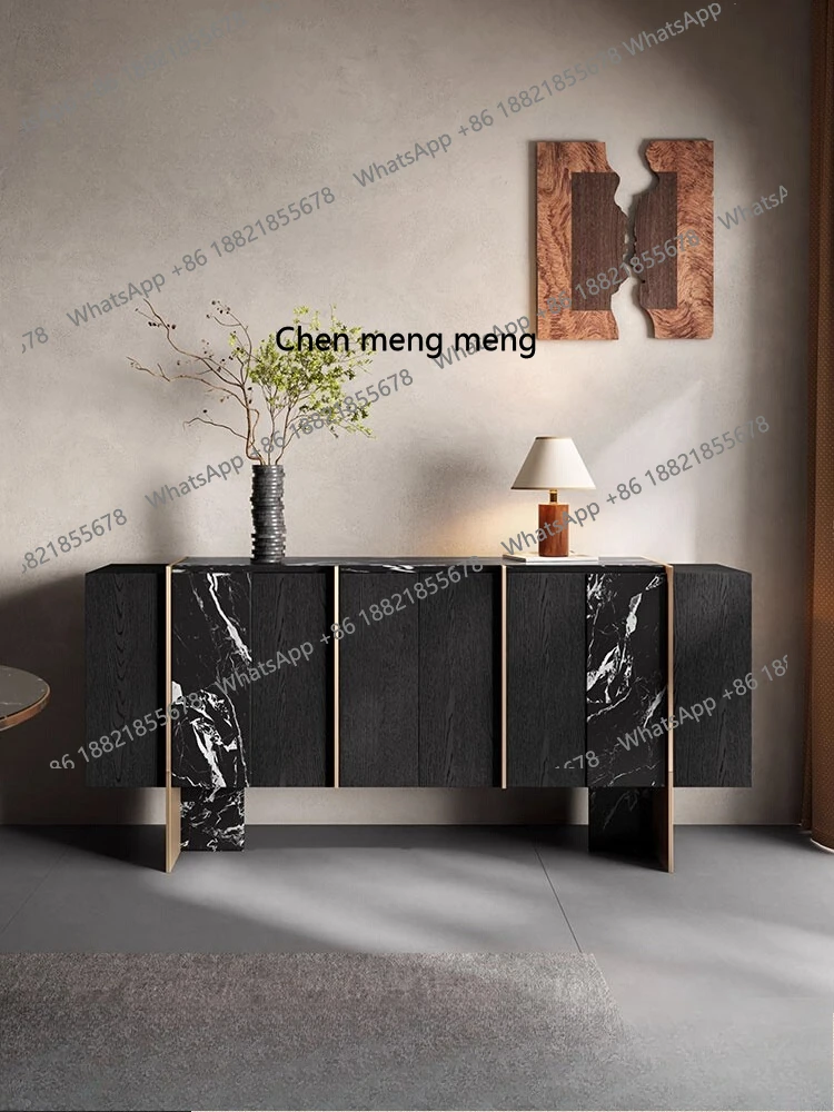 

Vintage Style Solid Wood Sideboard Tea Cabinet Retro Storage Cabinet Modern Simple Entryway Villa Living Room Storage Cabinet