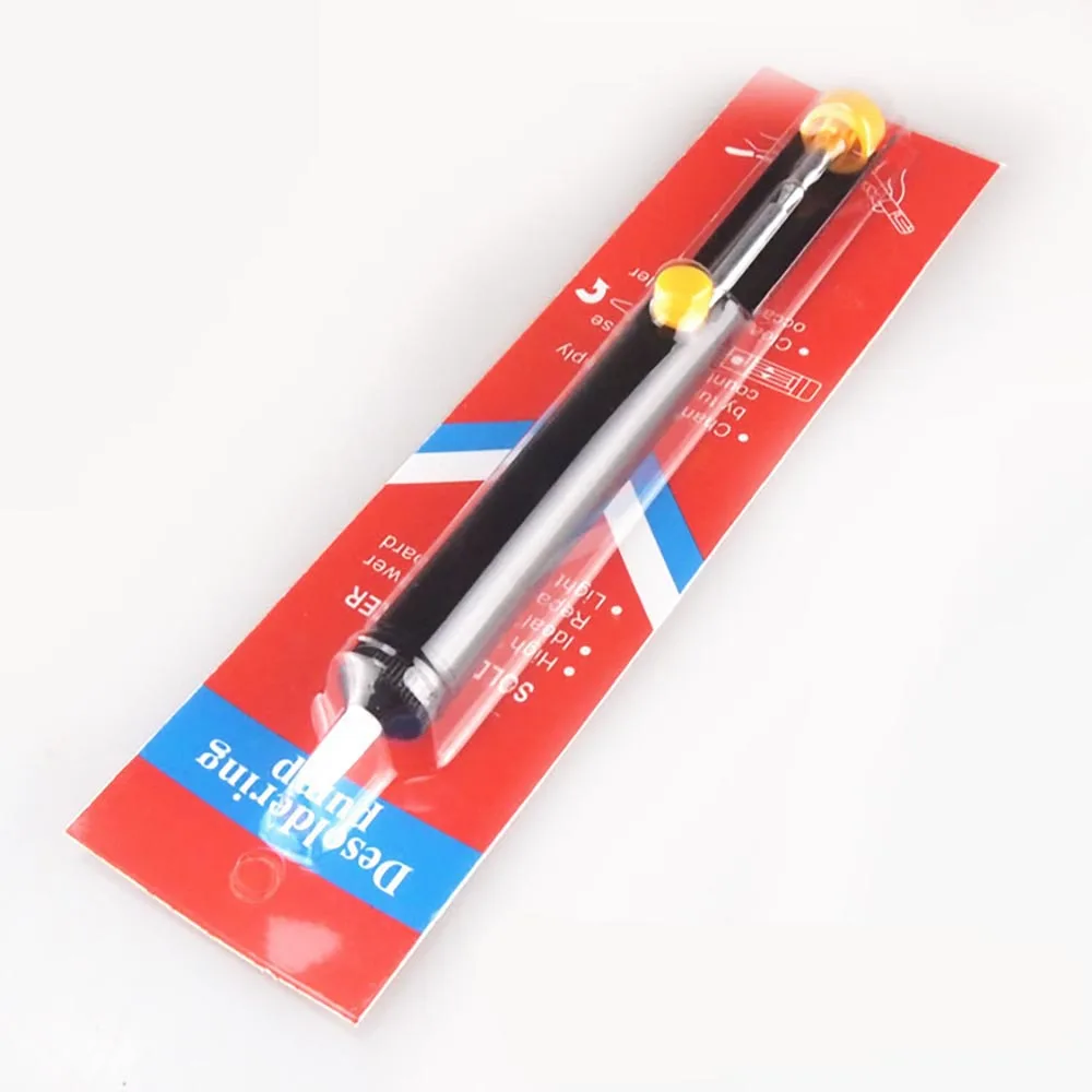 Full Aluminum Alloy Tin Solder Sucker High Rebound Desoldering Absorber Pump Welding Extractor Suction Cup Soldering Hand Tools