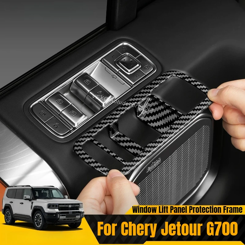 

For Chery Jetour G700 2025 2026 Car Door Window Lift Panel Sticker Protection Frame Door Handle Button Cover Trims Interior