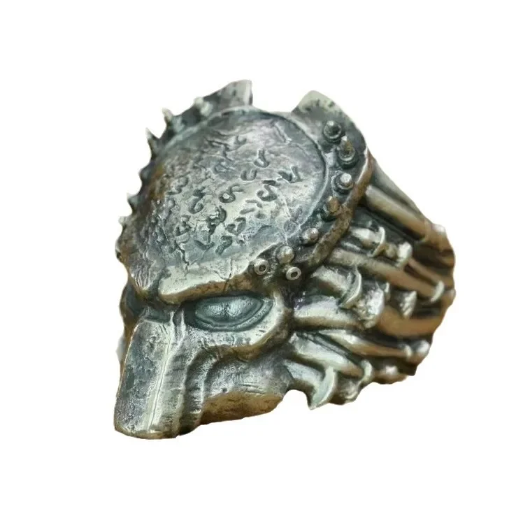 European and American Film and Television Iron Warrior Personality Retro Ring High Sense Men's Domineering Ring Decoration